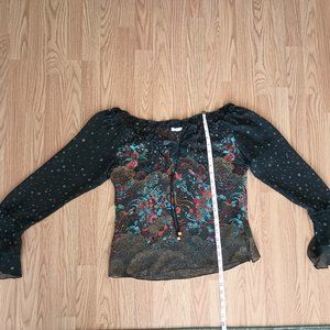 Devan Sheer Floral Blouse